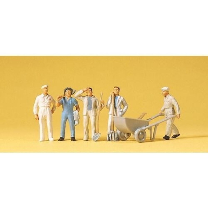 HO Building Workers+Acc.