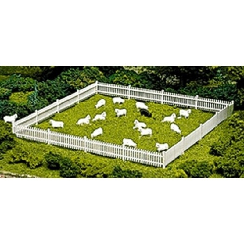 HO Sheep (18 White, 1 Black)