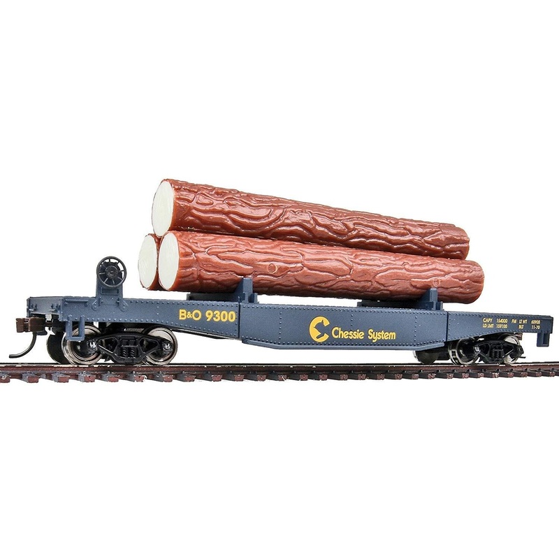 HO Log Dump Car w/3 Logs CB