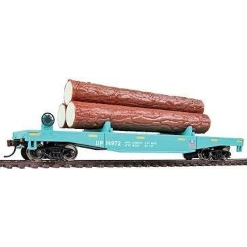 HO Log Dump Car w/3 Logs UP