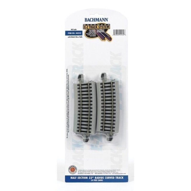 HO E-Z Track Half Section 22 R