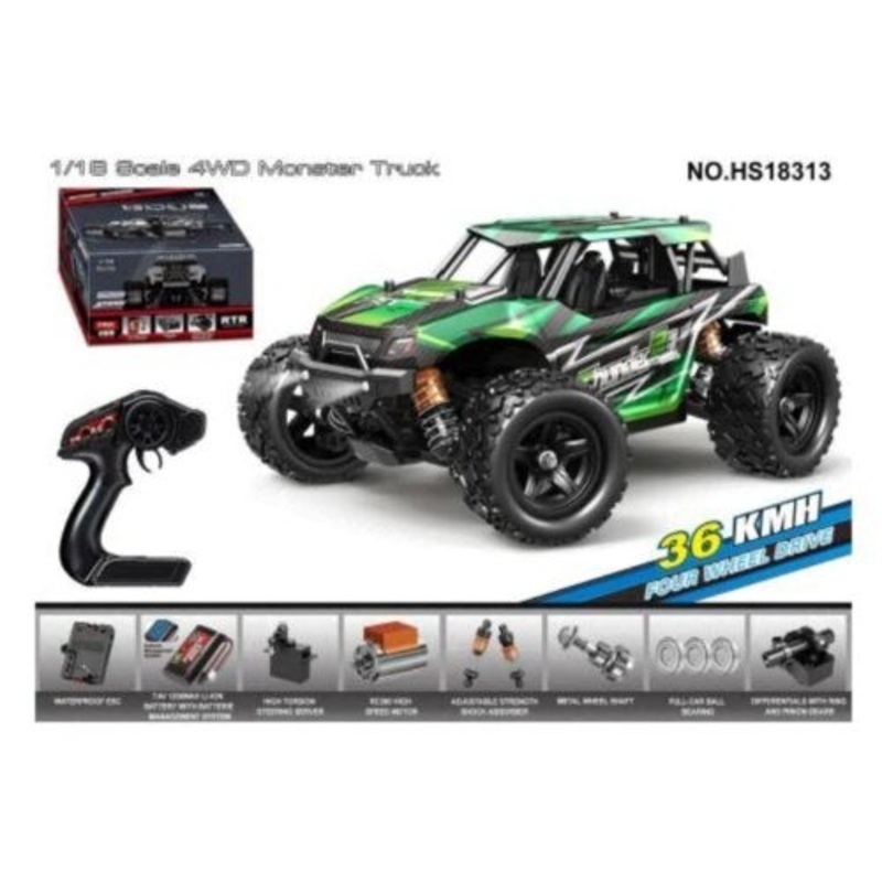 1/18 Thunder 4WD Truck RTR Gre