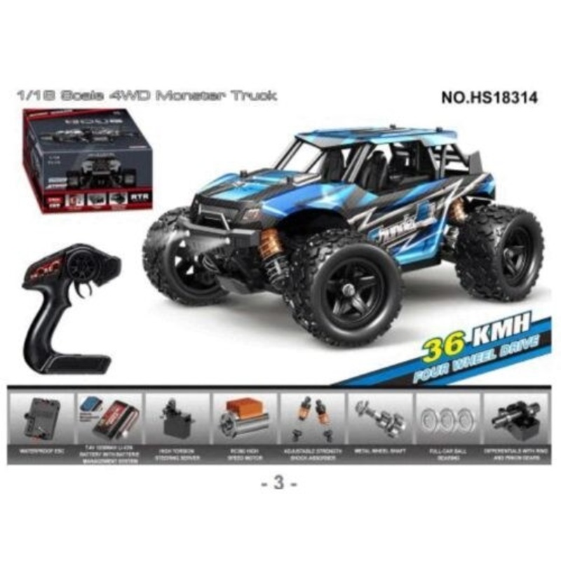 1/18 Thunder 4WD Truck RTR Tbl