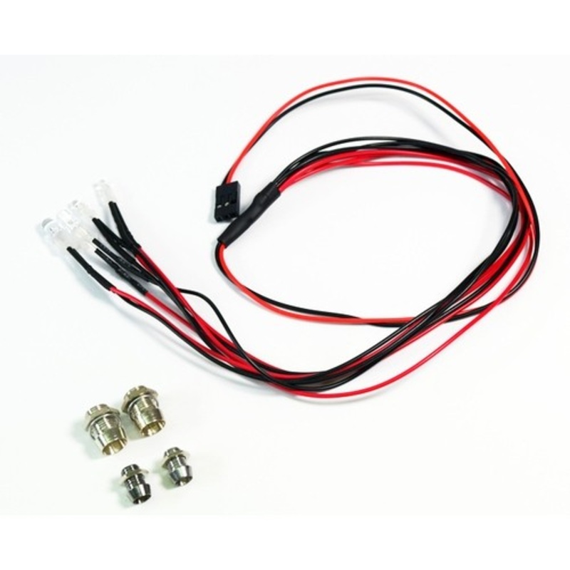 LED Set Wht/Red w/Alum.Holders