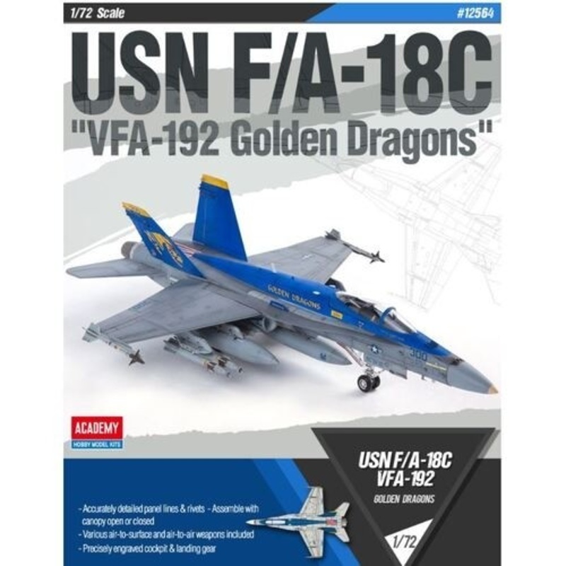 1:72 USN F/A-18C Gold.Dragons