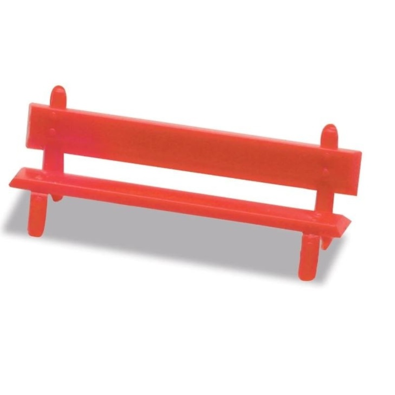 OO/HO Platform Seats Red